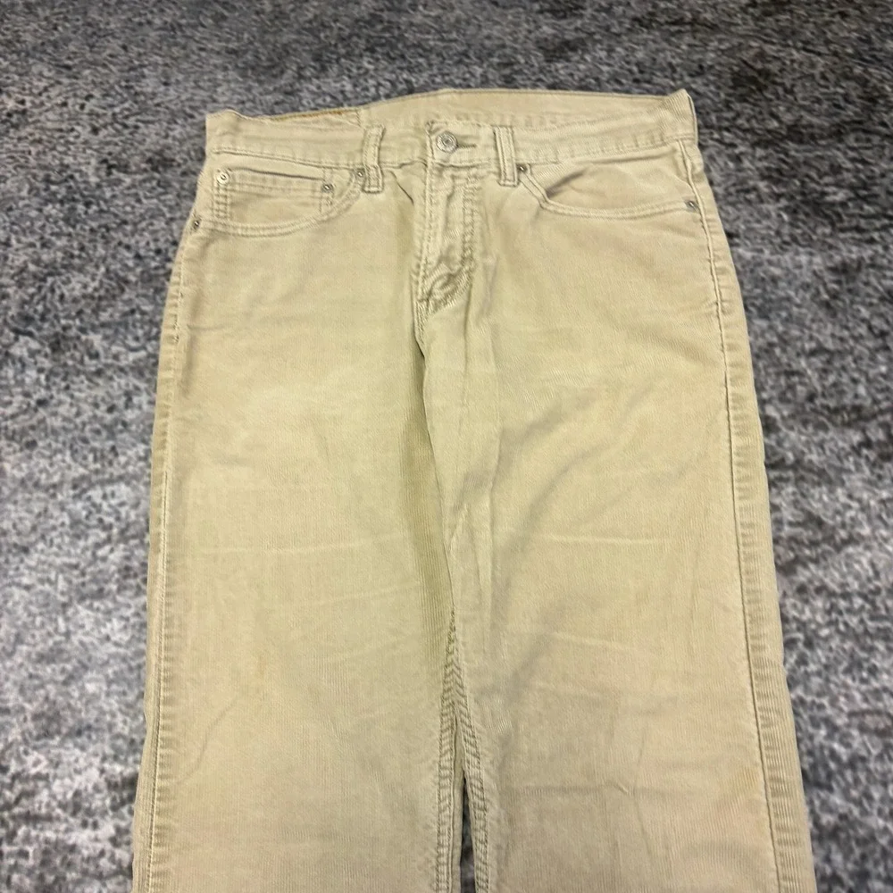 Levi's 514 Corduroy Pants Mens 31x31 Tan Straight Leg Casual